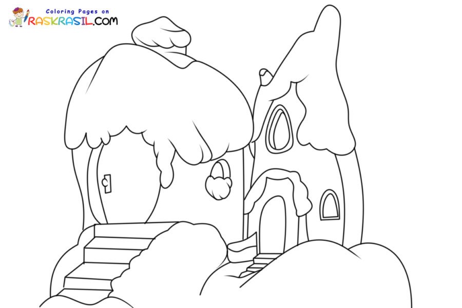 Whoville houses coloring pages printable for free download