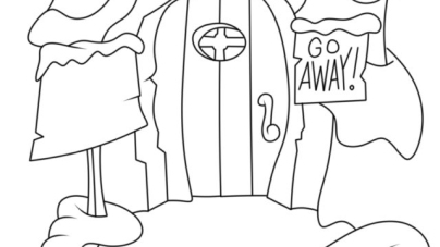 Whoville houses coloring pages free fun for kids