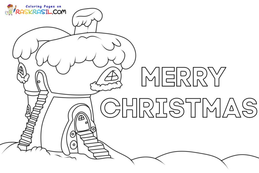 Whoville houses coloring pages printable for free download