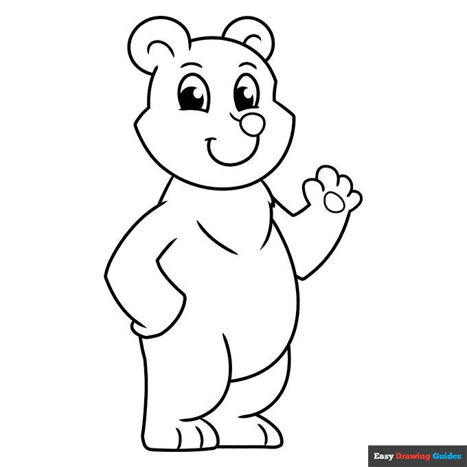 Free printable bear coloring pages for kids