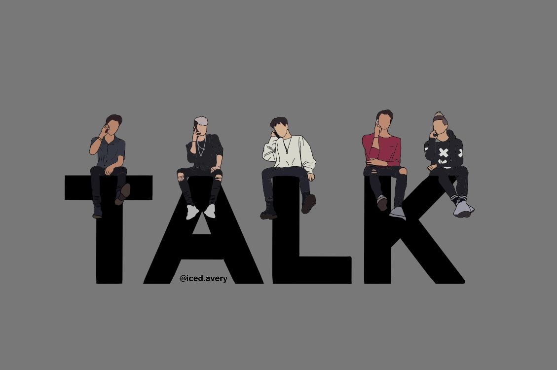 Why dont we talk wallpaper desktop ilustrasi ide bagus