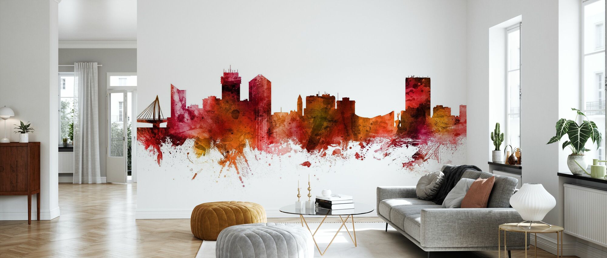 Wichita kansas skyline â a wall mural for every room â