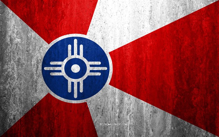 Download wallpapers flag of wichita kansas k stone background american city grunge flag wichita usa wichita flag grunge art stone texture flags of american cities for desktop free pictures for desktop free