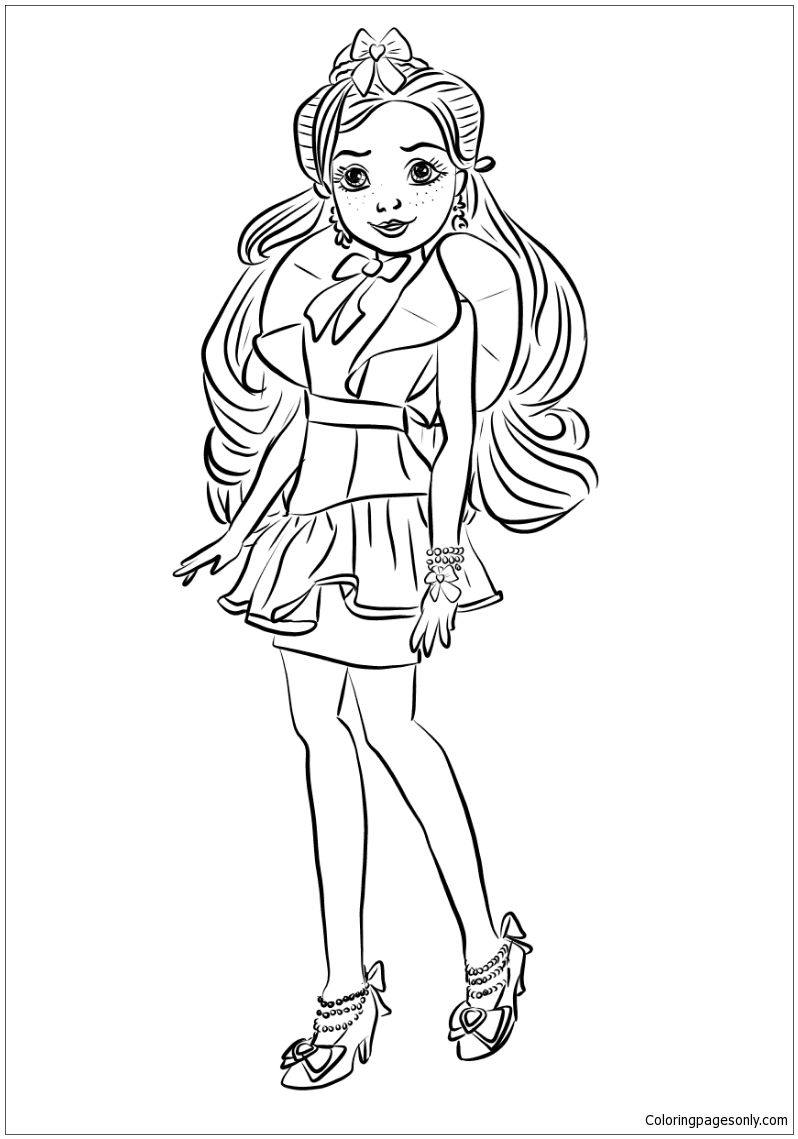 Jane from descendants wicked world coloring page descendants coloring pages disney coloring pages mermaid coloring pages