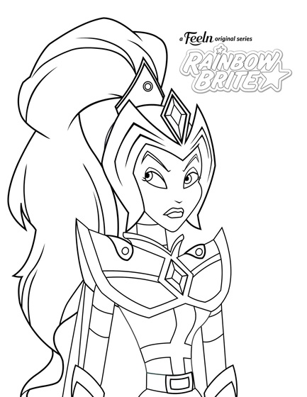 Dark princess coloring page