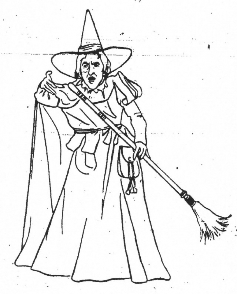 Get this free printable wizard of oz coloring pages wicked witch of the west