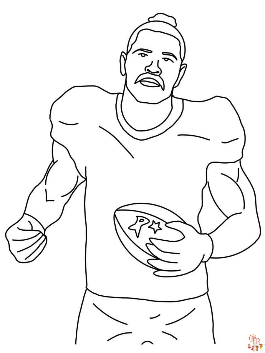 Antonio brown coloring pages free printable sheets