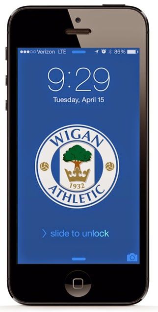 Free iphone wallpaper download soccer wigan england wigan wigan athletic free iphone wallpaper