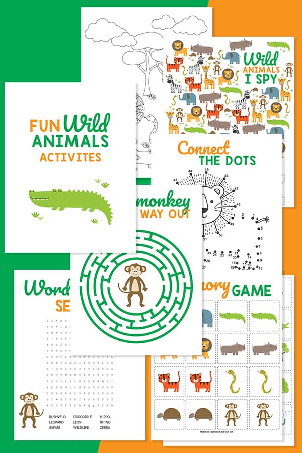 Free printable animal activites for kids