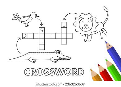 Animal crossword images stock photos d objects vectors