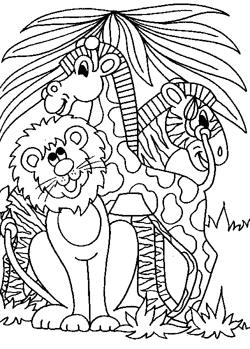 Wild animal coloring pages