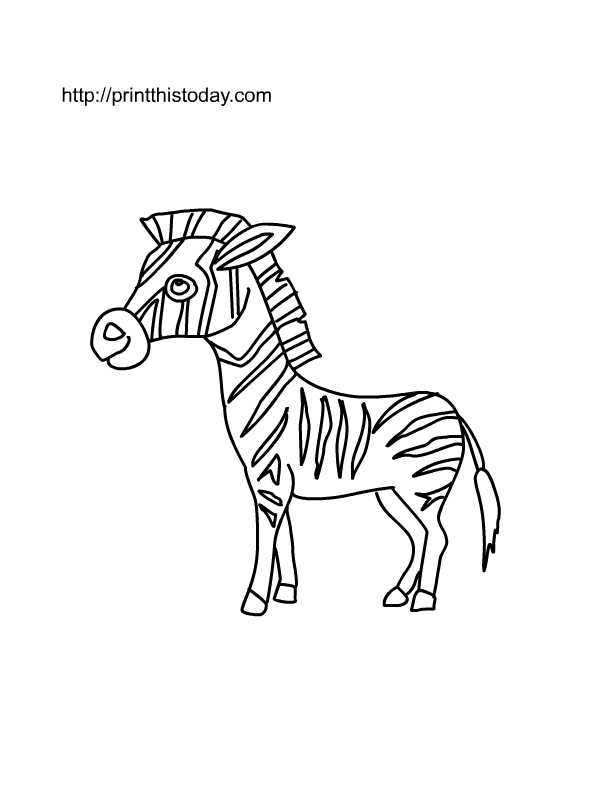 Free printable wild animals coloring pages