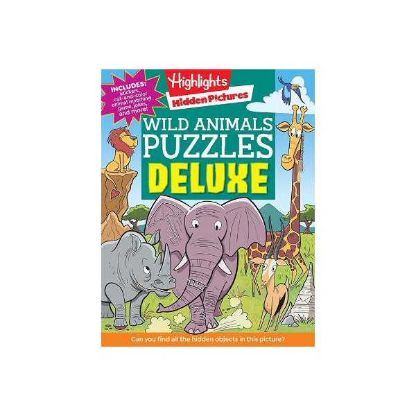 Wild animals puzzles deluxe by highlights paper plus