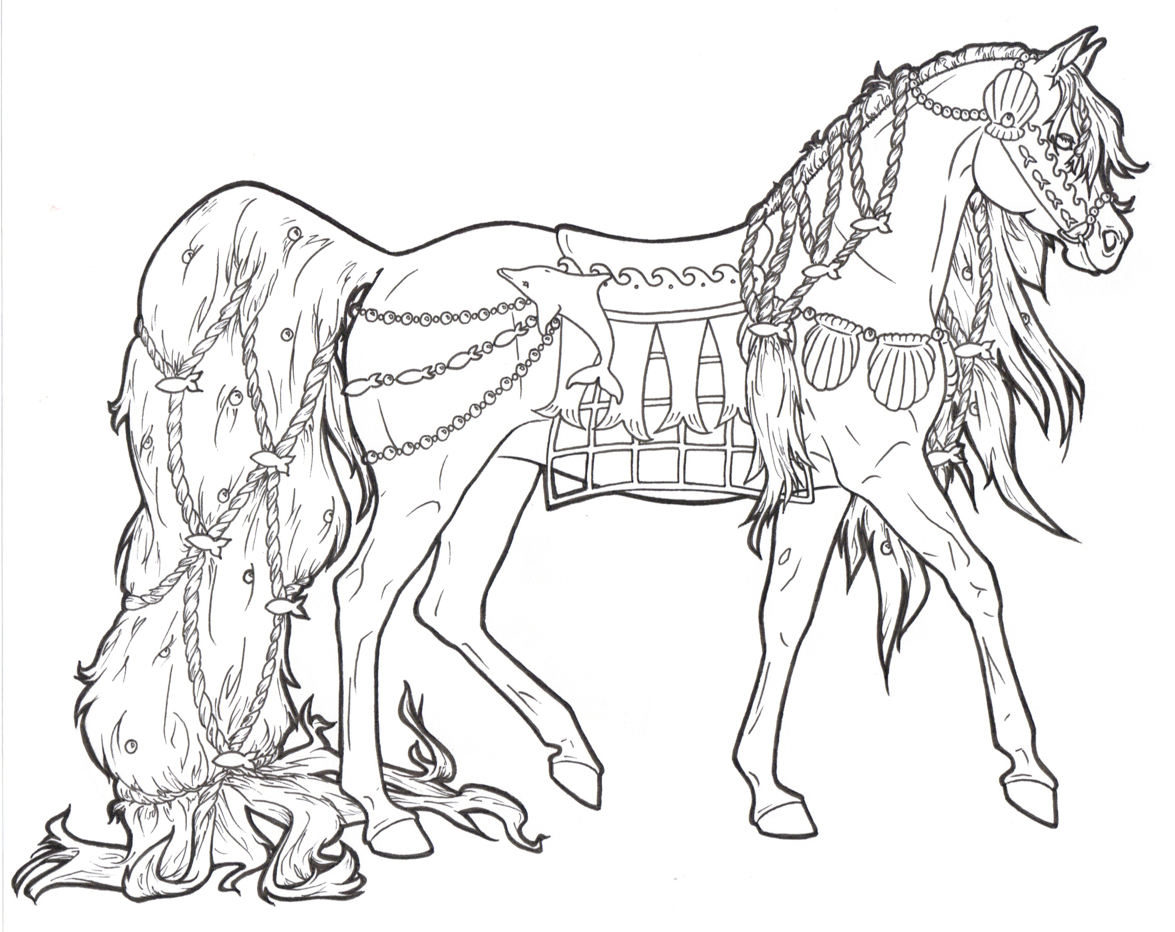 Free printable horse coloring pages for kids