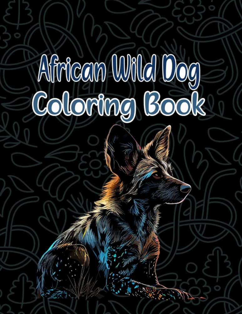 African wild dog coloring book experience the beauty of the african wilderness with stunning adult coloring pages featuring wild dogs in their natural habitat press house angelika color books