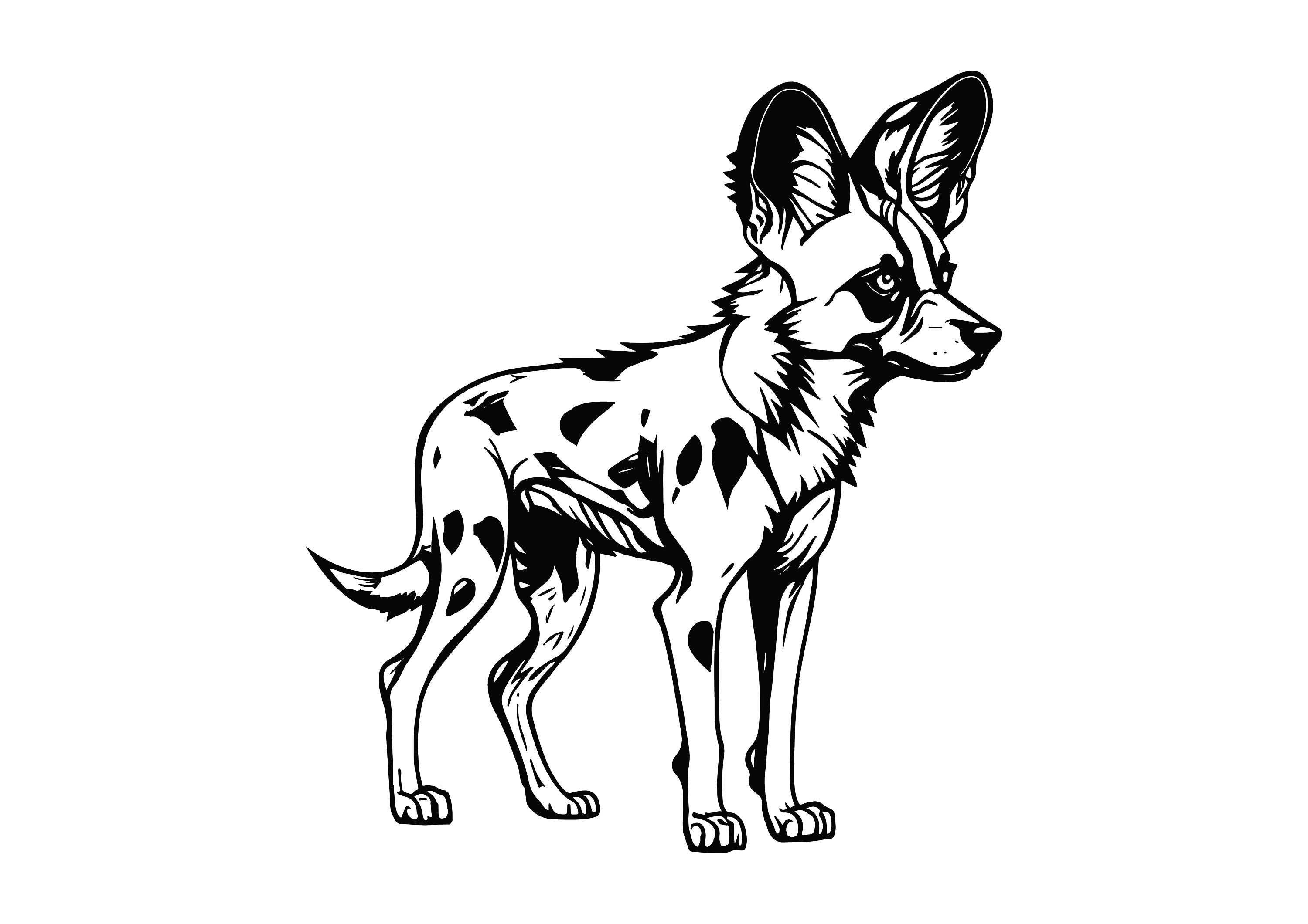 African wild dog svg african wild dog svg cut files for cr