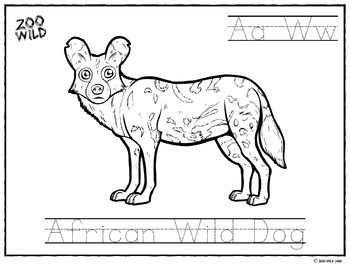 Zoo wild coloring page ebook