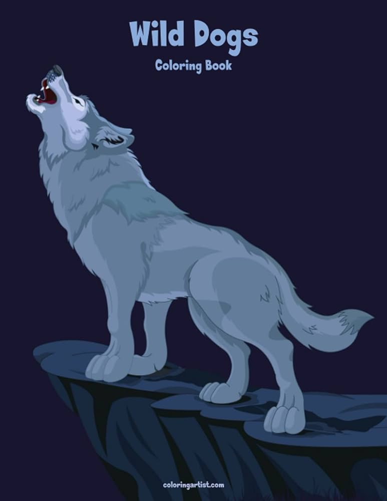 Wild dogs coloring book snels nick books