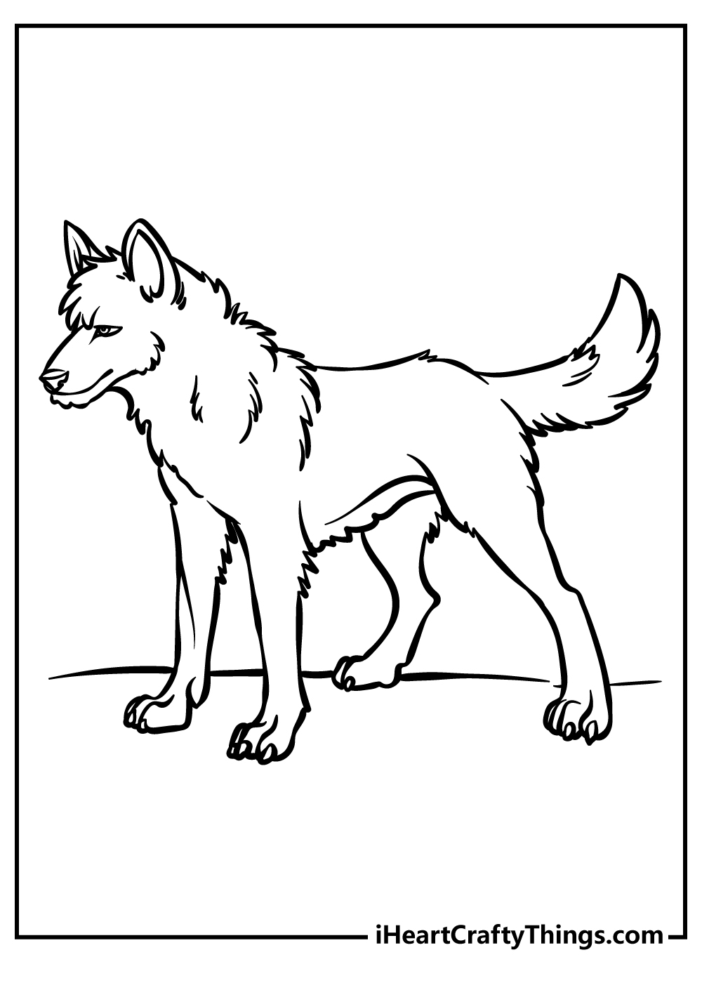 Wolf coloring pages free printables