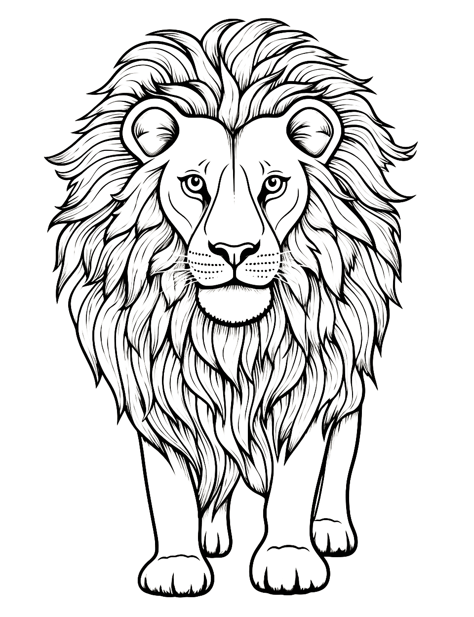 Animal coloring pages free printable sheets