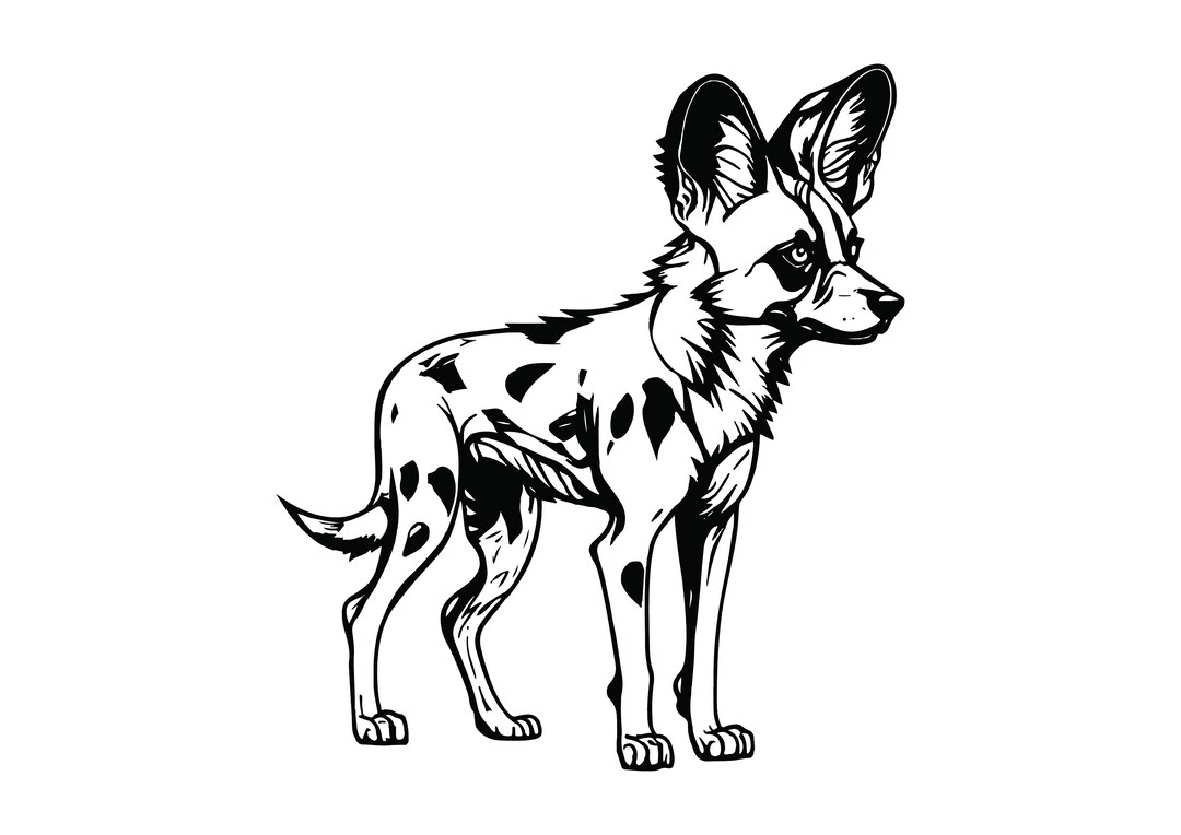 African wild dog svg african wild dog svg cut files for cricut african wild dog clipart