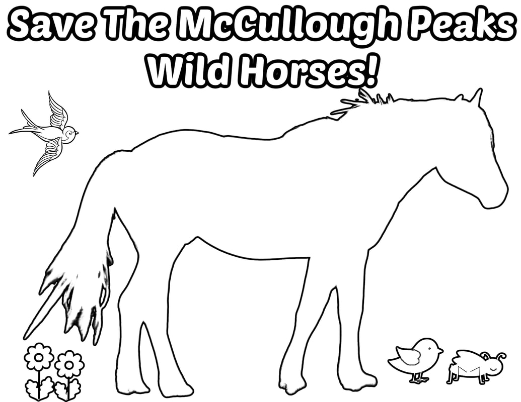 Wild horse coloring pages