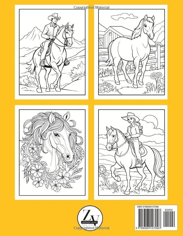 Horses coloring book stunning coloring pages from zentangle patterns to wild horse scenes a perfect gift for horse lovers of all ages