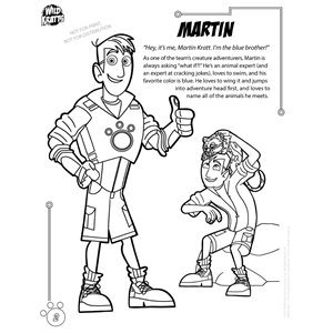 Wild kratts imprint coloring book