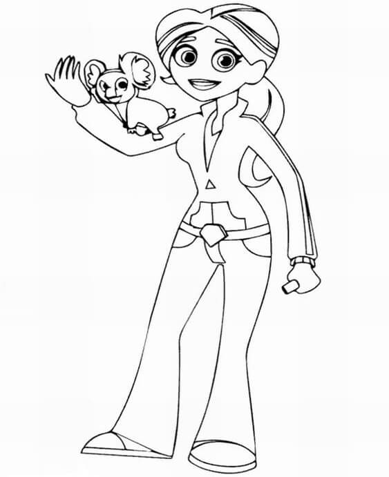 Free easy to print wild kratts coloring pages