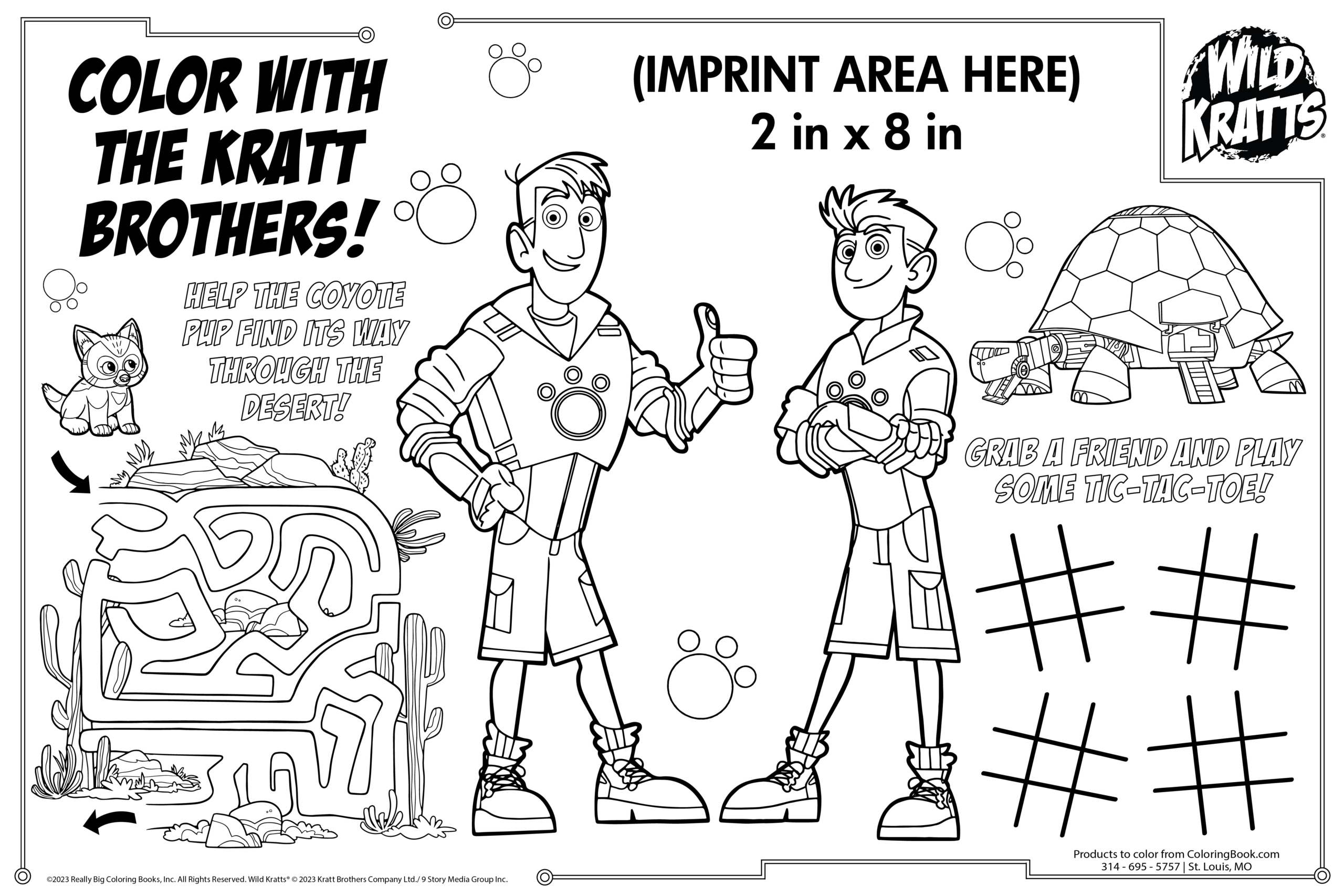 Wild kratts imprint placemat x