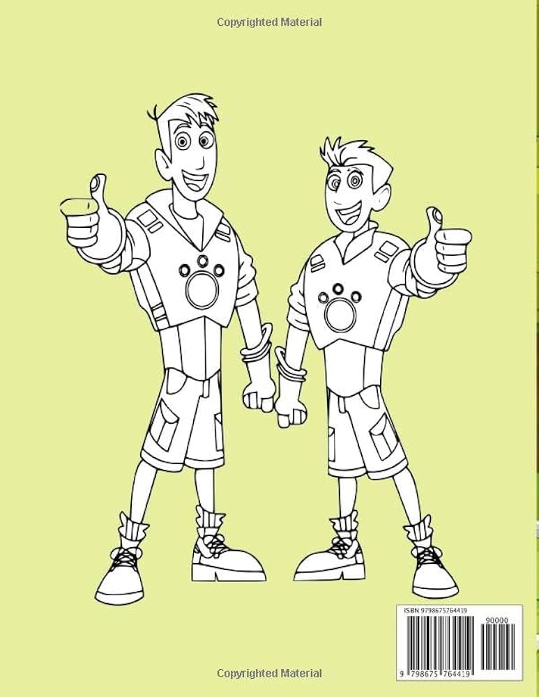 Wild kratts coloring book coloring all your favorite characters in wild kratts dalton lisa books