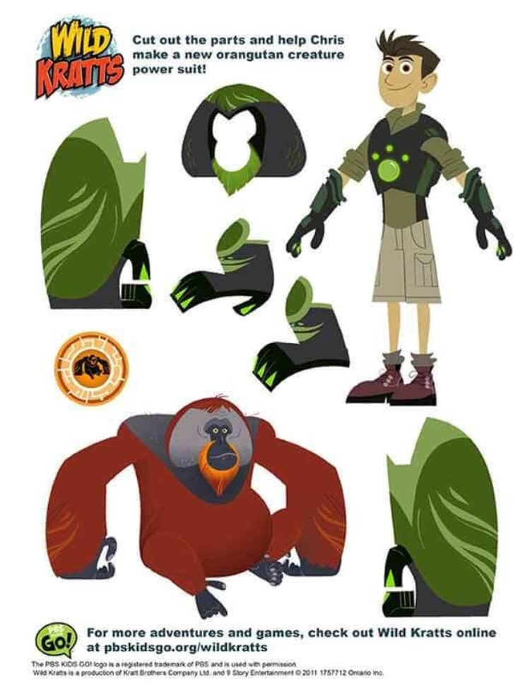 Wild kratts create a scene kids coloringâ kids for parents