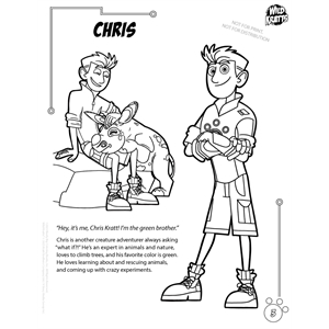 Wild kratts imprint coloring book