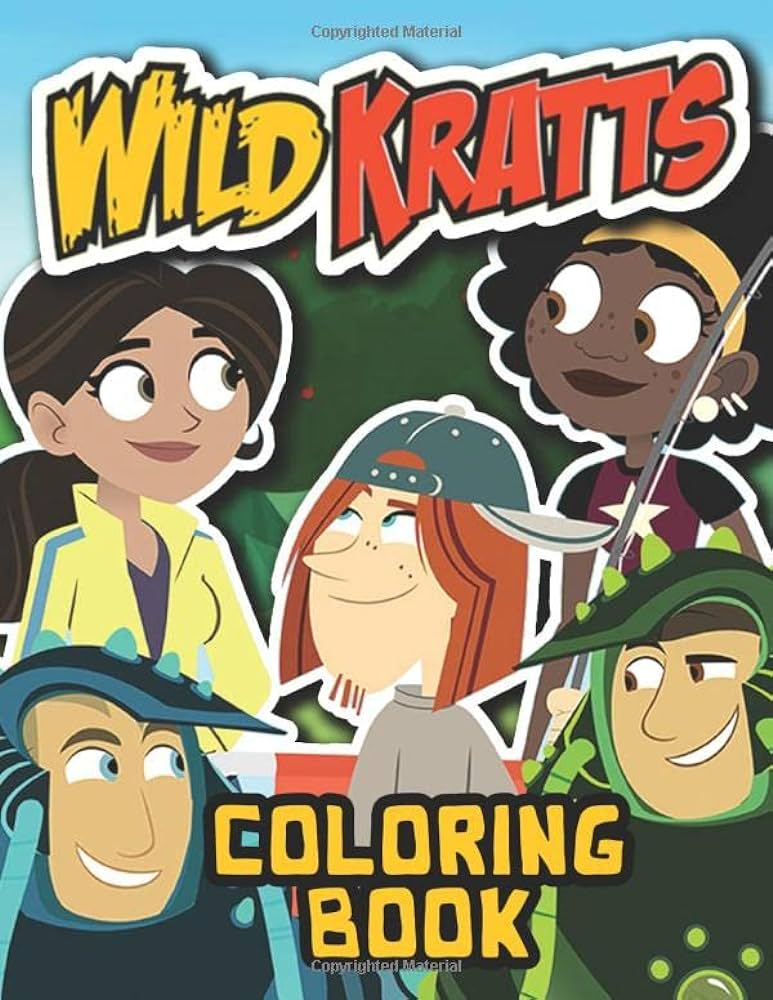 Wild kratts coloring book jumbo coloring book with funny coloring pages michael dom books