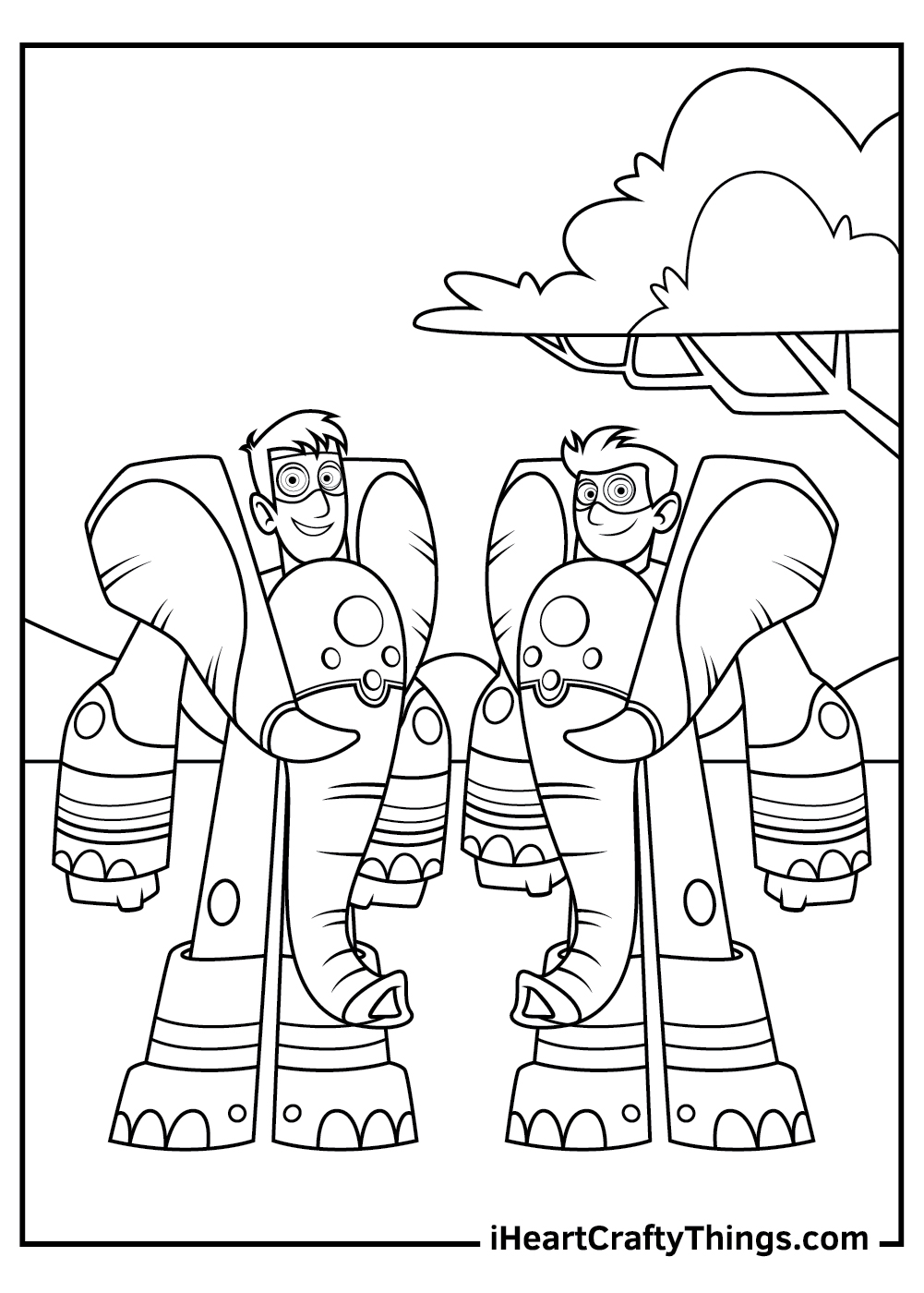 Wild kratts coloring pages free printables