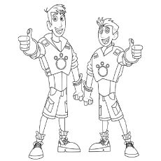 Wild kratts coloring pages