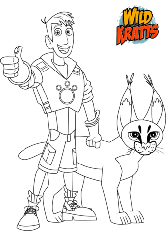 Wild kratts coloring pages free coloring pages