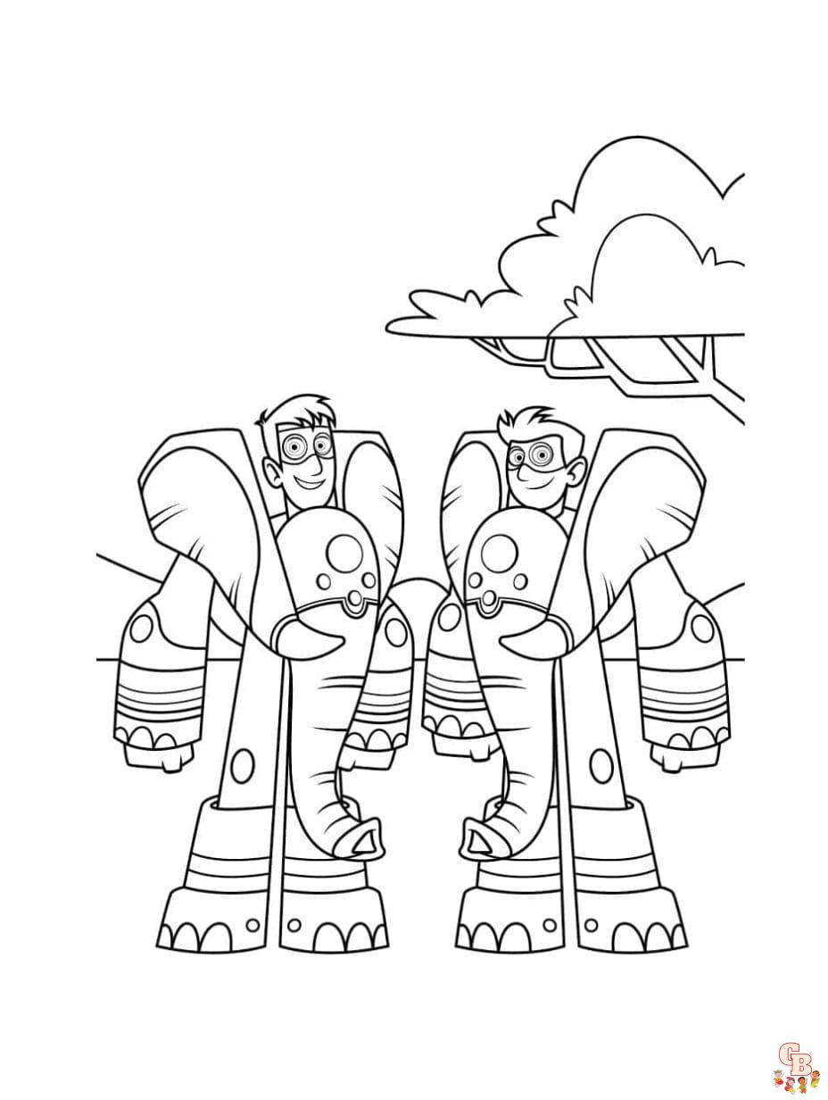 Discover the wild kratts coloring pages join the adventure