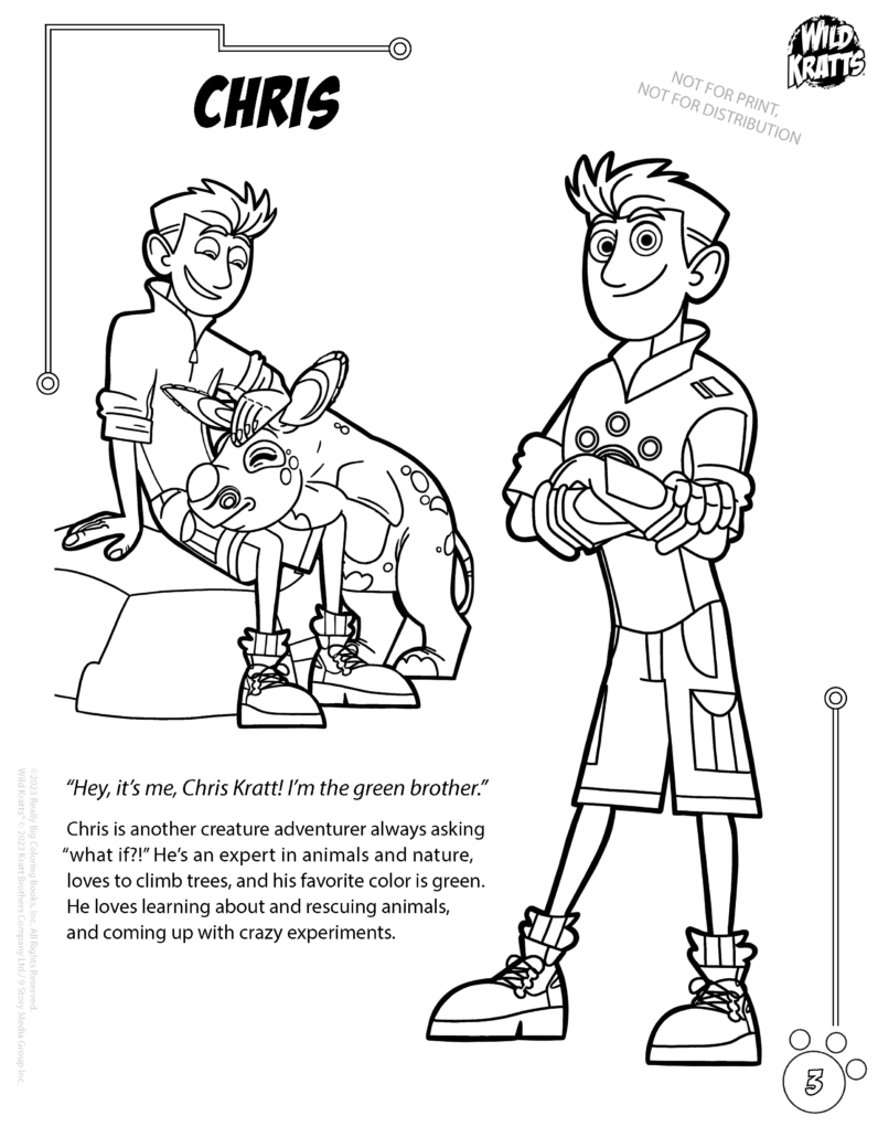 Wild kratts imprint coloring book