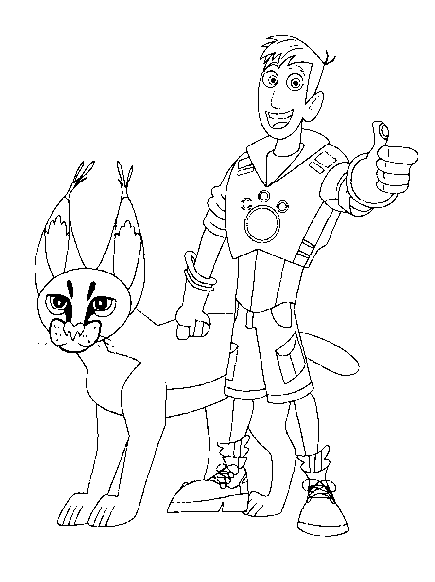 Wild kratts coloring pages