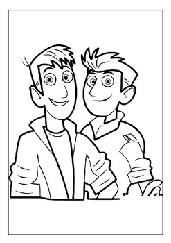 Join the kratt brothers on their adventures printable coloring pages for kids