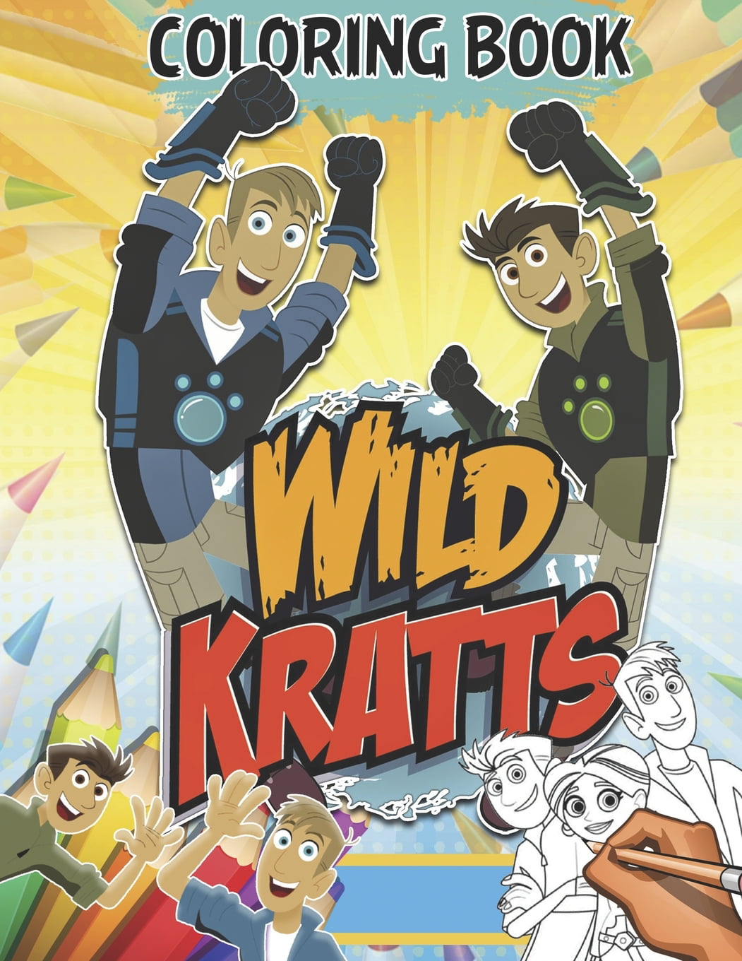 Wild kratts coloring book exclusive illustrations paperback