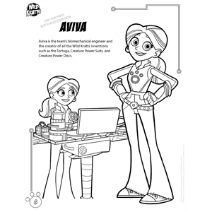 Wild kratts imprint coloring book