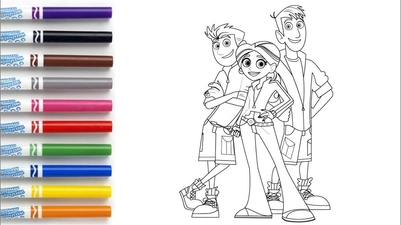 How to color wild kratts