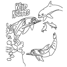 Wild kratts coloring pages