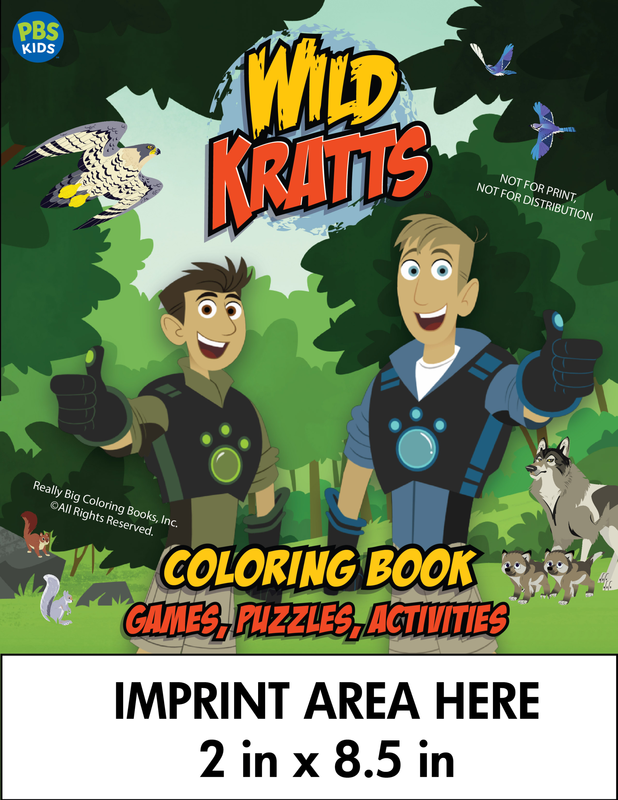 Wild kratts imprint coloring book