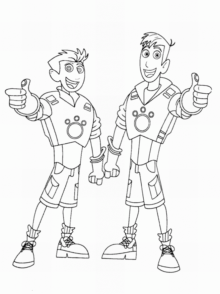 Wild kratts coloring pages