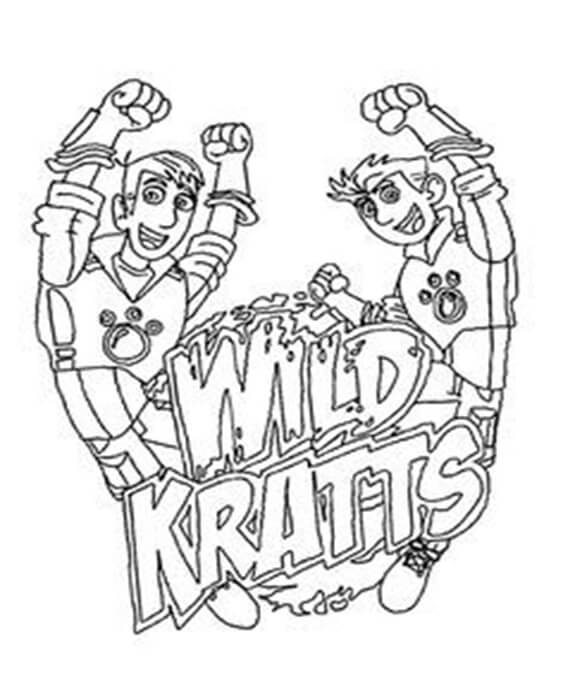 Free easy to print wild kratts coloring pages