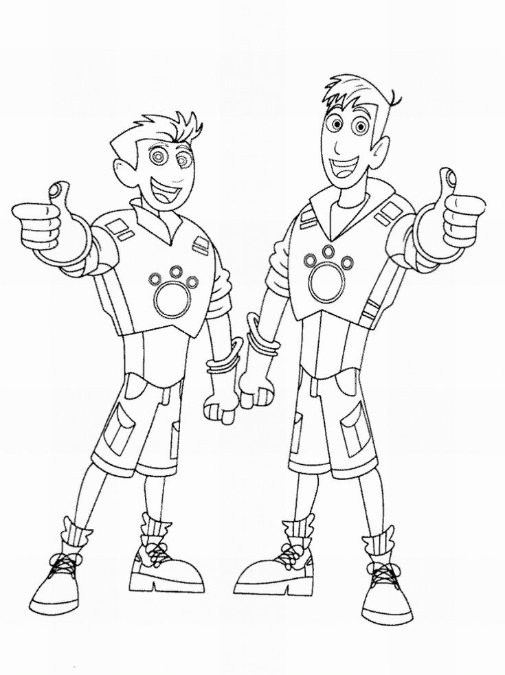 Wild kratts coloring pages