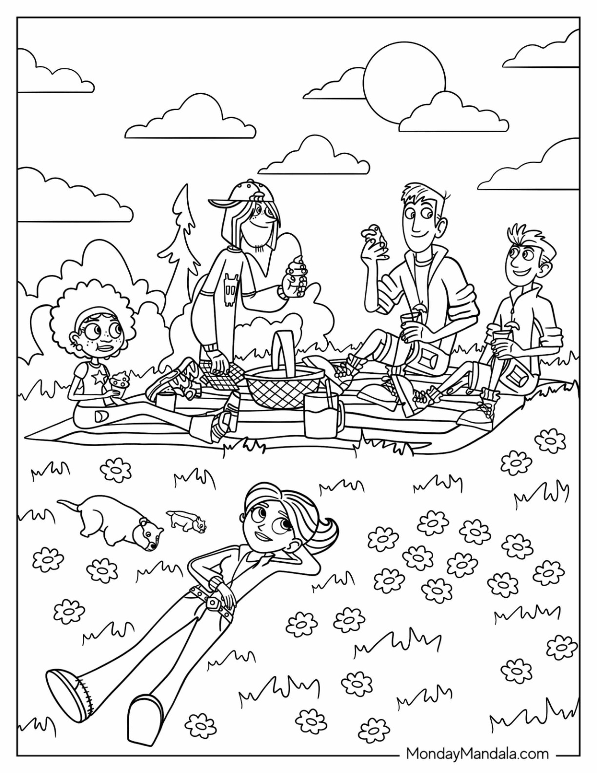 Wild kratts coloring pages free pdf printables